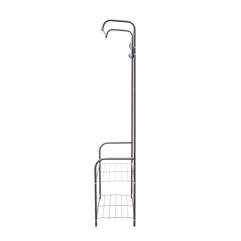 Independent Hanger Brown Metal Shoe Hanger 4 Hooks Clothes Rack Clothes Hangers Coat Hanger Stand Wardrobe Stand    Home Decor Supply | Online Retail | ShoreShopper.com