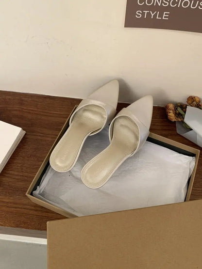 Women's Slippers Fashion 2026 Summer Elegant High Heels Outdoor Banquet Wedge Heel Pointed Toe Girls Women's Shoes 2018    Your Coastal Marketplace | Shoreshopper.com