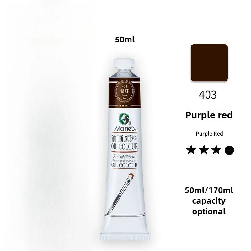 Maries Oil Paint 50ML Oil Painting Art Creation Pigment Large Oil Paint Paint Single Commonly Used 24 Colors    Home Decor Supply | Online Retail | ShoreShopper.com