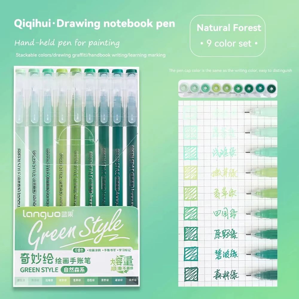 Languo 27-207 Colors Of One Set Drawing Handbook Pens Student DIY Graffiti Multi-Color Gel Pen Writing Marker Stationery    Home Decor Supply | Online Retail | ShoreShopper.com