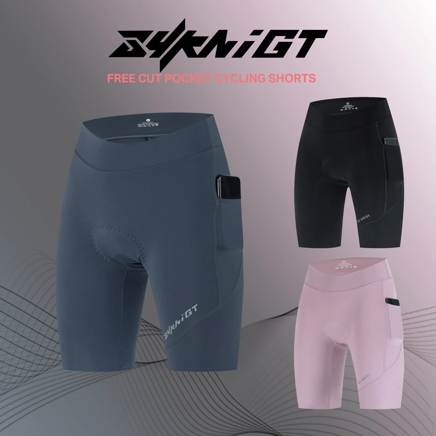 ZYKNIGT bib women's summer free cut hems, high-quality cycling shorts, breathable and quick drying sports pants - ShoreCo.Shop