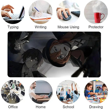 Anime The L-Legend Of Dororo And Hyakkimaru Mouse Pad Mousepad Large Gaming LockEdge Thickened Computer Keyboard Table Desk Mat - ShoreCo.Shop