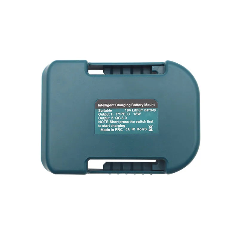 Li-ion Battery Parts Adapter For DEWALT 20V DCB200 For Makita 18V BL1830 Lithium Batteries Case Type C USB Power Bank Charger    Home Decor Supply | Online Retail | ShoreShopper.com