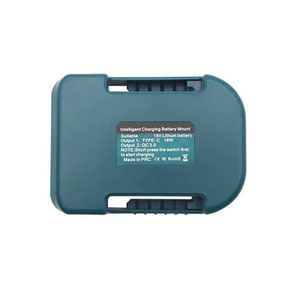 Li-ion Battery Parts Adapter For DEWALT 20V DCB200 For Makita 18V BL1830 Lithium Batteries Case Type C USB Power Bank Charger    Home Decor Supply | Online Retail | ShoreShopper.com