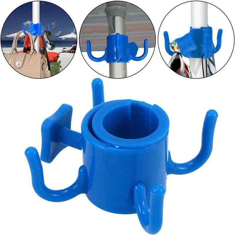 Beach Umbrella Hook Hanging Camping Trip Four Corner Beach Umbrella Hook Clasp for Towels Bags Hats Tent Accessories Tent Hook    Your Coastal Marketplace | Shoreshopper.com