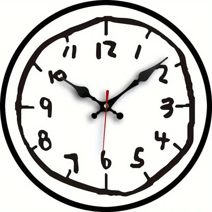 Creative Hand Drawing Wooden Silent Hanging Wall Clock, For Living Room, Office, Study Room, Bedroom, Home Decoration    Home Decor Supply | Online Retail | ShoreShopper.com