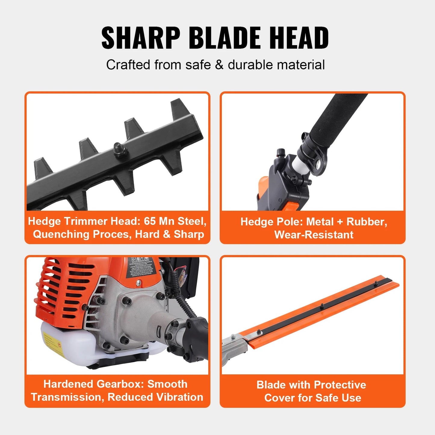 SucceBuy 33CC 6-in-1Multi-Functional Trimming Tools Gas Hedge Trimmer Weed Eater String TrimmerBrush Cutter Pole Saw Chainsaw    Home Decor Supply | Online Retail | ShoreShopper.com