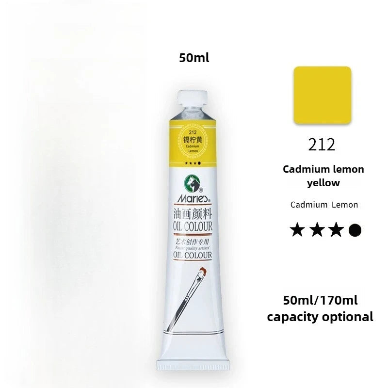 Maries Oil Paint 50ML Oil Painting Art Creation Pigment Large Oil Paint Paint Single Commonly Used 24 Colors    Home Decor Supply | Online Retail | ShoreShopper.com
