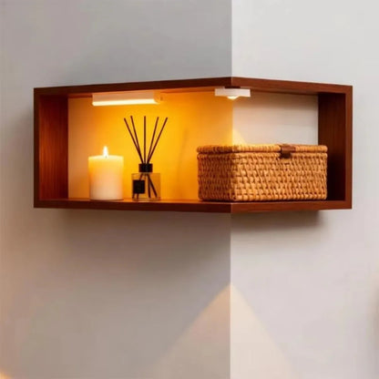 Space Saving 90 Degree Corner Wall Shelf Floating Shelf Suspended Wooden Display Shelf Wall Mounted Corner Bookshelf Home    Home Decor Supply | Online Retail | ShoreShopper.com