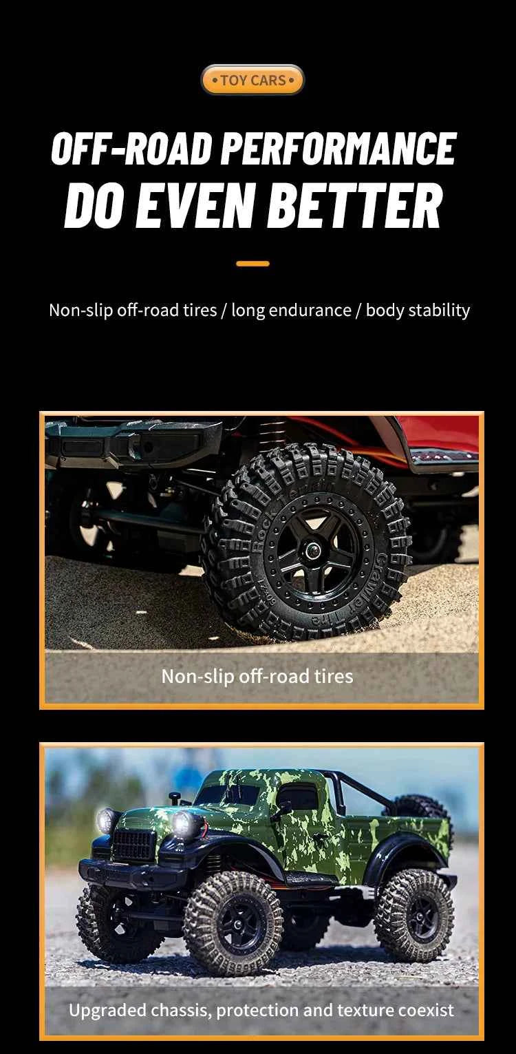 RC Car C8813 Full Proportional Throttle Pickup Truck Model Remote Control Toy 4WD Climbing Off-Road Rc Remote Control Car Gift