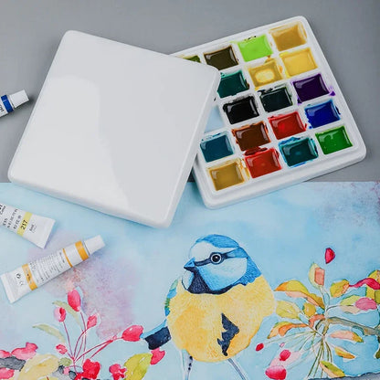Artsecret 1 pc Simple White Ceramic Multi-Compartment Palette Pigment Mixing Palette Art Supplies Multiple Variants Available    Home Decor Supply | Online Retail | ShoreShopper.com