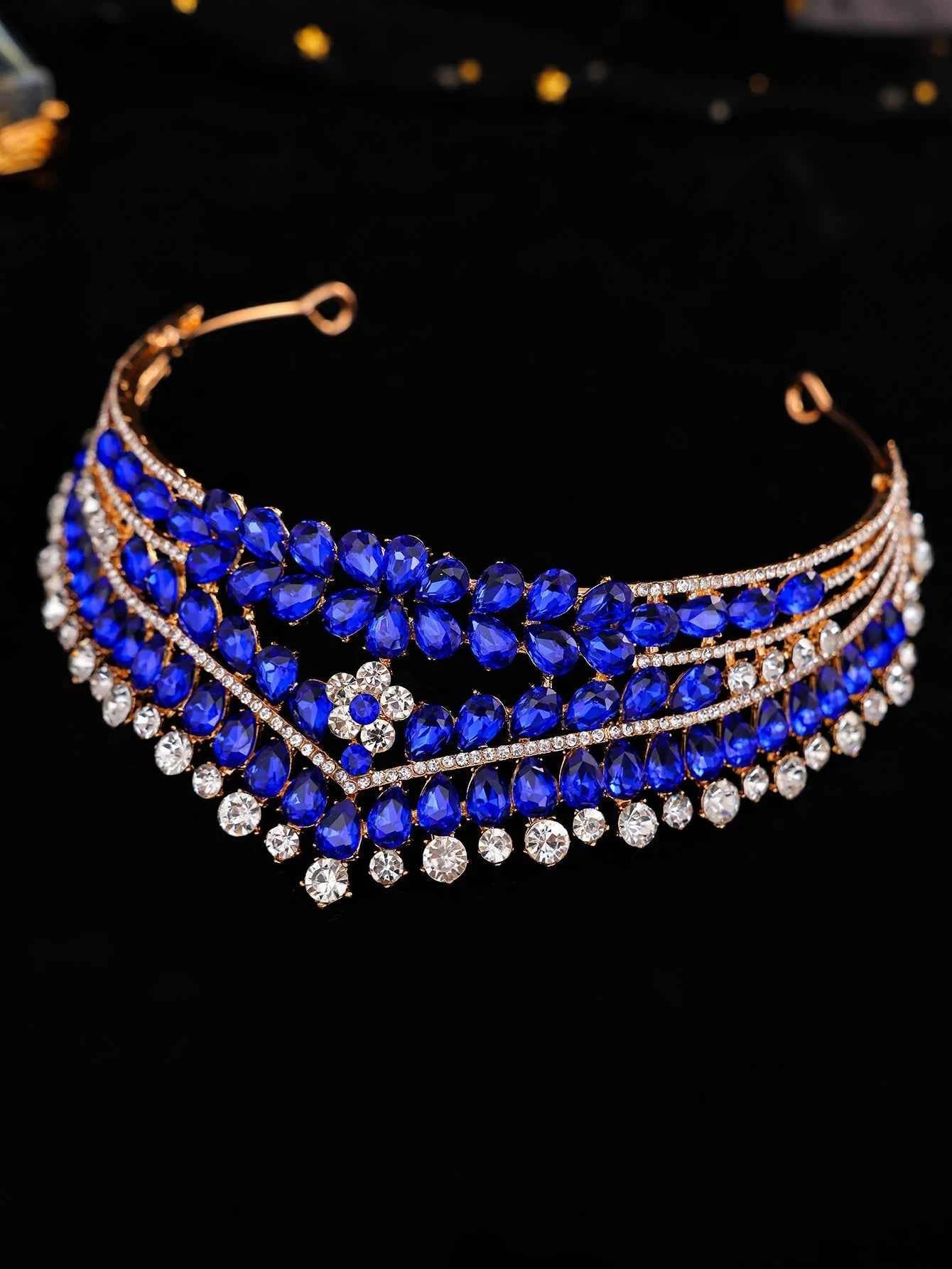 Bridal Headwear Diamond Crown Wedding Banquet Accessories Headwear Luxury and Elegant Crown
