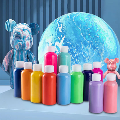 60ml/bottle acrylic paint 24Colors DIY Handmade Graffiti Bearbrick Statue Coloring Pigment Professional Paint Liquid Art Supplie    Home Decor Supply | Online Retail | ShoreShopper.com