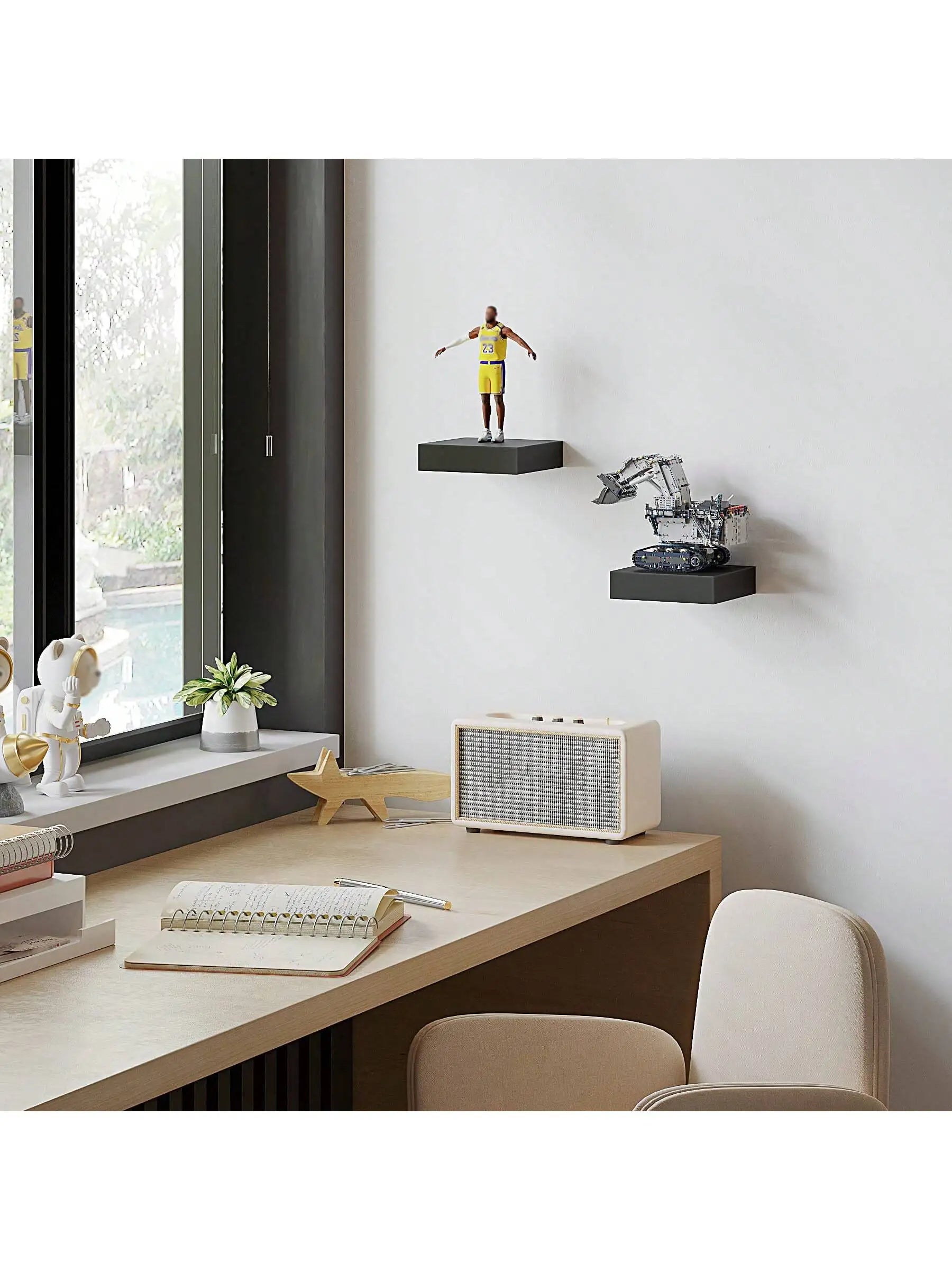 Square Floating Shelf Wood Wall Small Shelves for Living Room Decor Display Stand Bedroom Bathroom Decorative Floating Shelf    Home Decor Supply | Online Retail | ShoreShopper.com