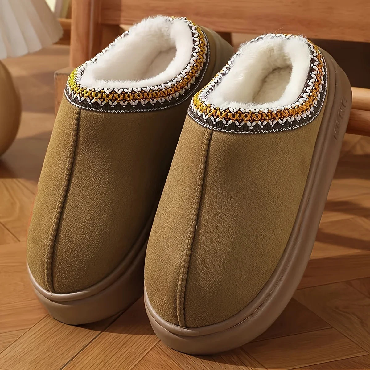 CloudComfort Plush Fleece Lined Slippers - Soft Sole Warm Indoor & Outdoor House Shoes for Men & Women    Your Coastal Marketplace | Shoreshopper.com