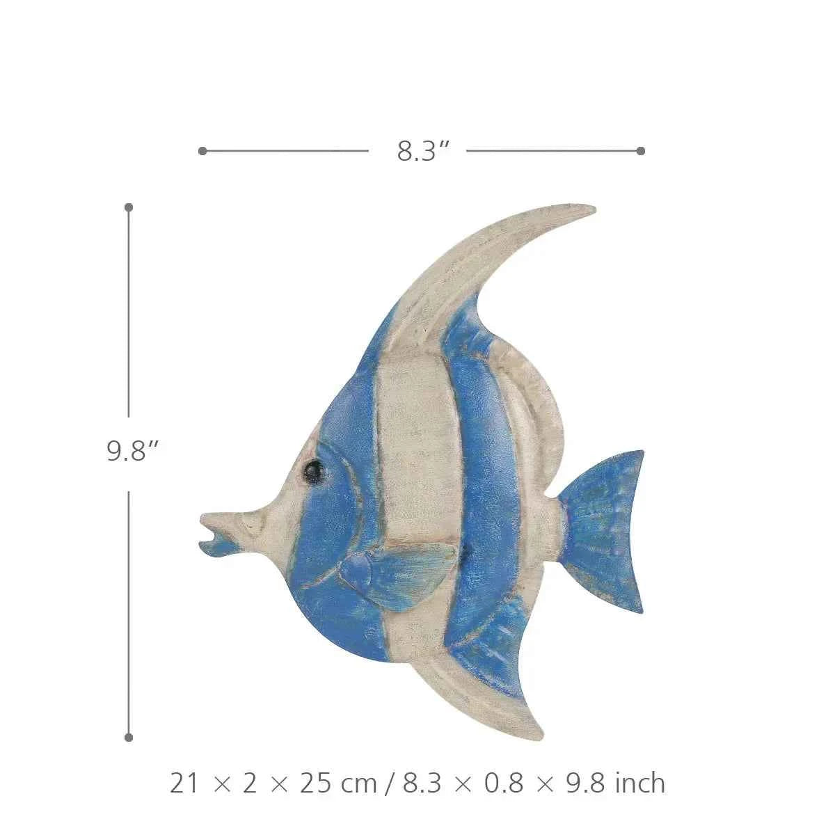Fish Wall Hanging Iron Wall Decor Creative Ornament Craft Wall Setting Marine Life Home Decoration Accessories