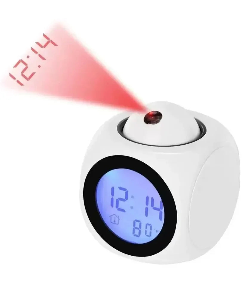 1PCProjection Alarm Clock Ceiling Display Snooze Desk Table Clock Voice Multifunction Digital Projection Clock Temperature Displ    Home Decor Supply | Online Retail | ShoreShopper.com