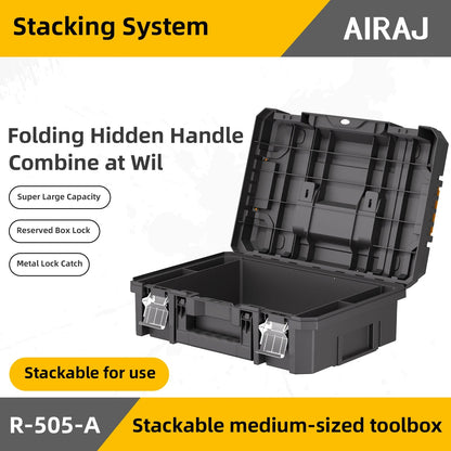 AIRAJ MultiFunctional Tier Stackable Rolling Plastic Portable Folding Tool Storage Box , Suitable for Garage Storage    Home Decor Supply | Online Retail | ShoreShopper.com