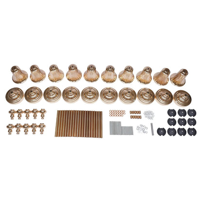 10Pcs Versatile Wedding stands Metal Trumpet Holders Vases For Weddings, Party Decorations    Home Decor Supply | Online Retail | ShoreShopper.com