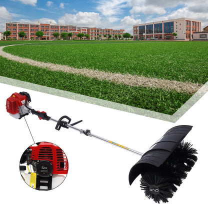 2.3HP 52CC Gas Power Walk Behind Sweeper, Hand-hold Snow Sweeper for Driveway Turf Artificial Grass    Home Decor Supply | Online Retail | ShoreShopper.com