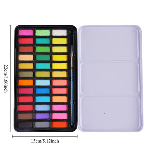 Portable Iron Box Solid Watercolor Paint Set for Art And Hand Drawing Portable Art Supplies    Home Decor Supply | Online Retail | ShoreShopper.com