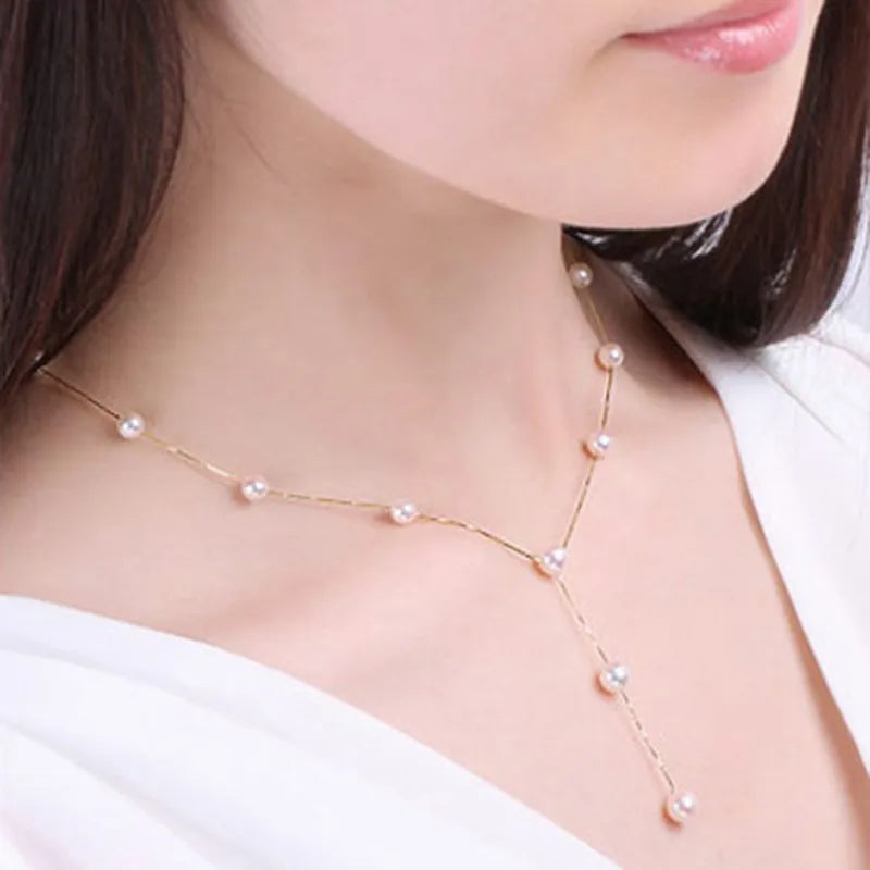 Charming White Pearl Necklace Bracelet Earring Jewelry Set Women Bridal Wedding Elegant Accessories    Home Decor Supply | Online Retail | ShoreShopper.com