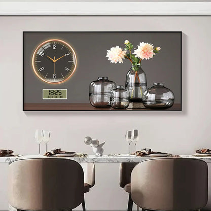 Large Size Aluminum alloy framed Artwork Wall Clock, Luxurious Muted Quartz Clock for Home Decor,living Room,bed Room Décor    Home Decor Supply | Online Retail | ShoreShopper.com