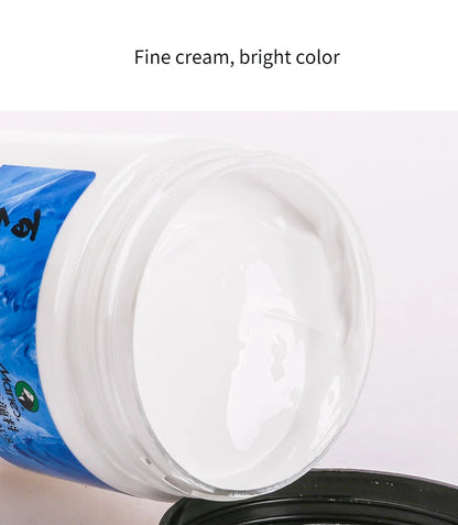 300ml White Acrylic Paints In Large Jars for Wall Painting Without Losing Color Waterproof and Sun Protection Art Supplies    Home Decor Supply | Online Retail | ShoreShopper.com