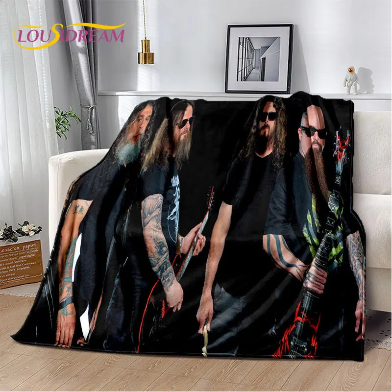 Slayer Heavy Metal Band Soft Plush Blanket,Flannel Blanket Throw Blanket for Living Room Bedroom Bed Sofa Picnic Cover Warm Kids    Your Coastal Marketplace | Shoreshopper.com