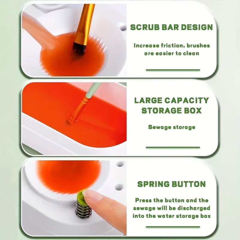 Paintbrush Cleaner, Art Tool, Water Droplet with Water Circulation System for Watercolor Brushes (Used by Students and Artists)    Home Decor Supply | Online Retail | ShoreShopper.com