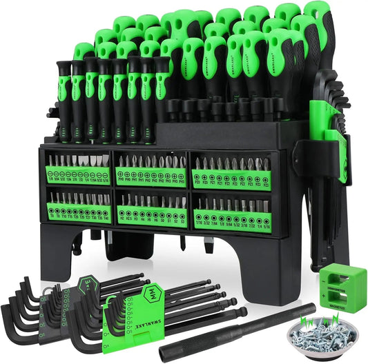 141-Piece Magnetic Screwdriver Set with Torx, Phillips, Hex Keys, Ratchet Handle & Bits for DIY Tools Gift    Home Decor Supply | Online Retail | ShoreShopper.com