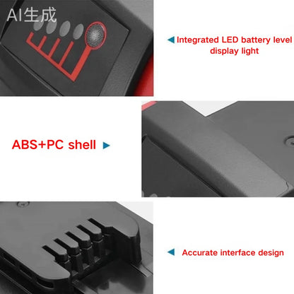 For Milwaukee M18 9000mAh 18V Li-ion Replacement Battery M18B12 For Milwaukee 18V Tool 9.0Ah Rechargeable Battery 6A Charger - ShoreCo.Shop