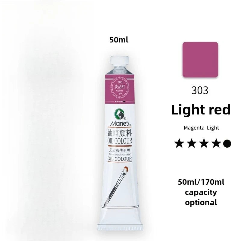 Maries Oil Paint 50ML Oil Painting Art Creation Pigment Large Oil Paint Paint Single Commonly Used 24 Colors    Home Decor Supply | Online Retail | ShoreShopper.com