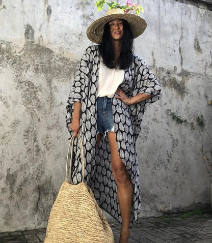 Beach Dress Tunic Cover up Embroidery Kaftan Saida de Praia Women Bikini Cover-up Pareo Sarong Beachwear    Your Coastal Marketplace | Shoreshopper.com