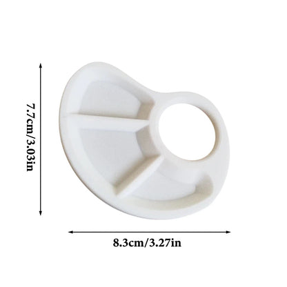 Ergonomic Thumb Palette Petite Paint Palette Smooth Surface for Artists Outdoor Painting Home Crafts School Art Classes    Home Decor Supply | Online Retail | ShoreShopper.com