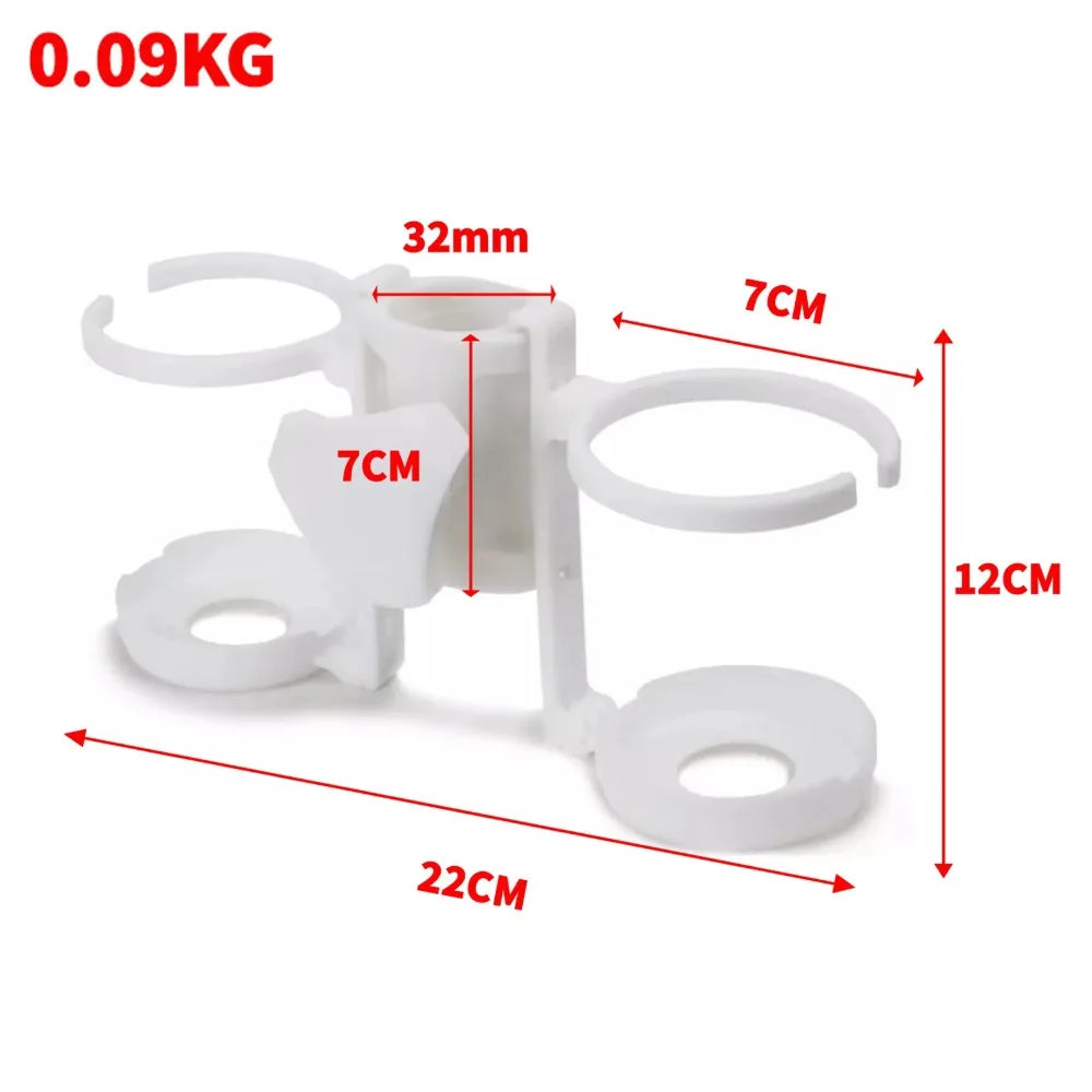 Beach Umbrella Drink Holder - Portable Cup Tray for Poolside/Boating, Plastic Patio Accessory with Adjustable Clamp for Parasols    Your Coastal Marketplace | Shoreshopper.com