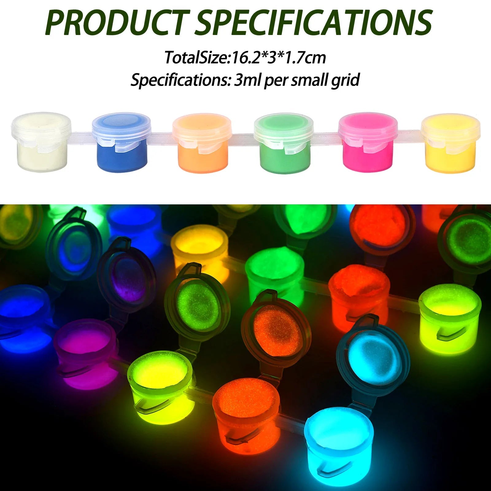 6Colors Acrylic Fluorescent Paint Glow In Dark DIY Painting Art Materials Arts Crafts Painting Tool DIY Graffiti Acrylic Pigment    Home Decor Supply | Online Retail | ShoreShopper.com