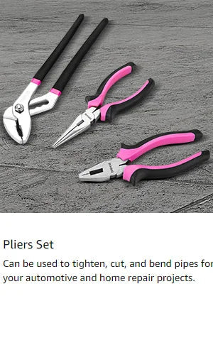DEKO Pink Drill Tool Kit Set: 20V Cordless Power Drill Tool Box with Battery Electric Drill Driver    Home Decor Supply | Online Retail | ShoreShopper.com