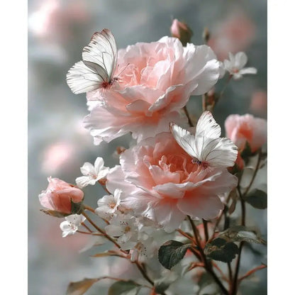 CHENISTORY Painting By Number Pink Flower Drawing On Canvas Hand Painted DIY Picture By Numbers Home Decoration    Home Decor Supply | Online Retail | ShoreShopper.com