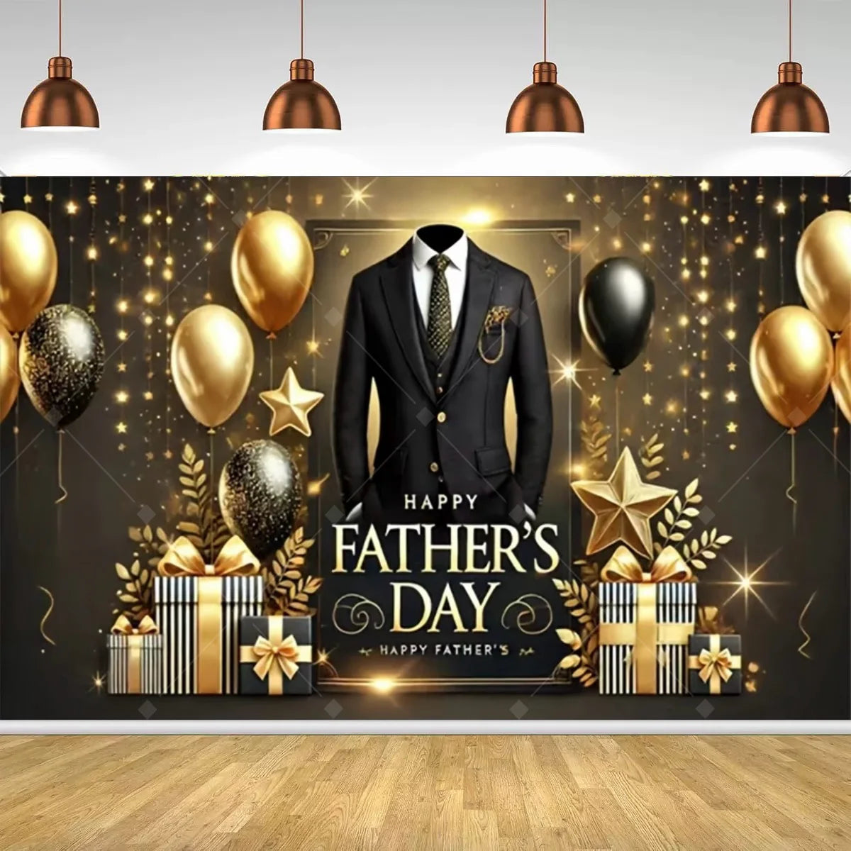Spanish Feliz Dia Papa Backdrop Father's Day Photo Background Balloon Mustache Tie Banner Dad Party Decoration  Booth Props    Your Coastal Marketplace | Shoreshopper.com