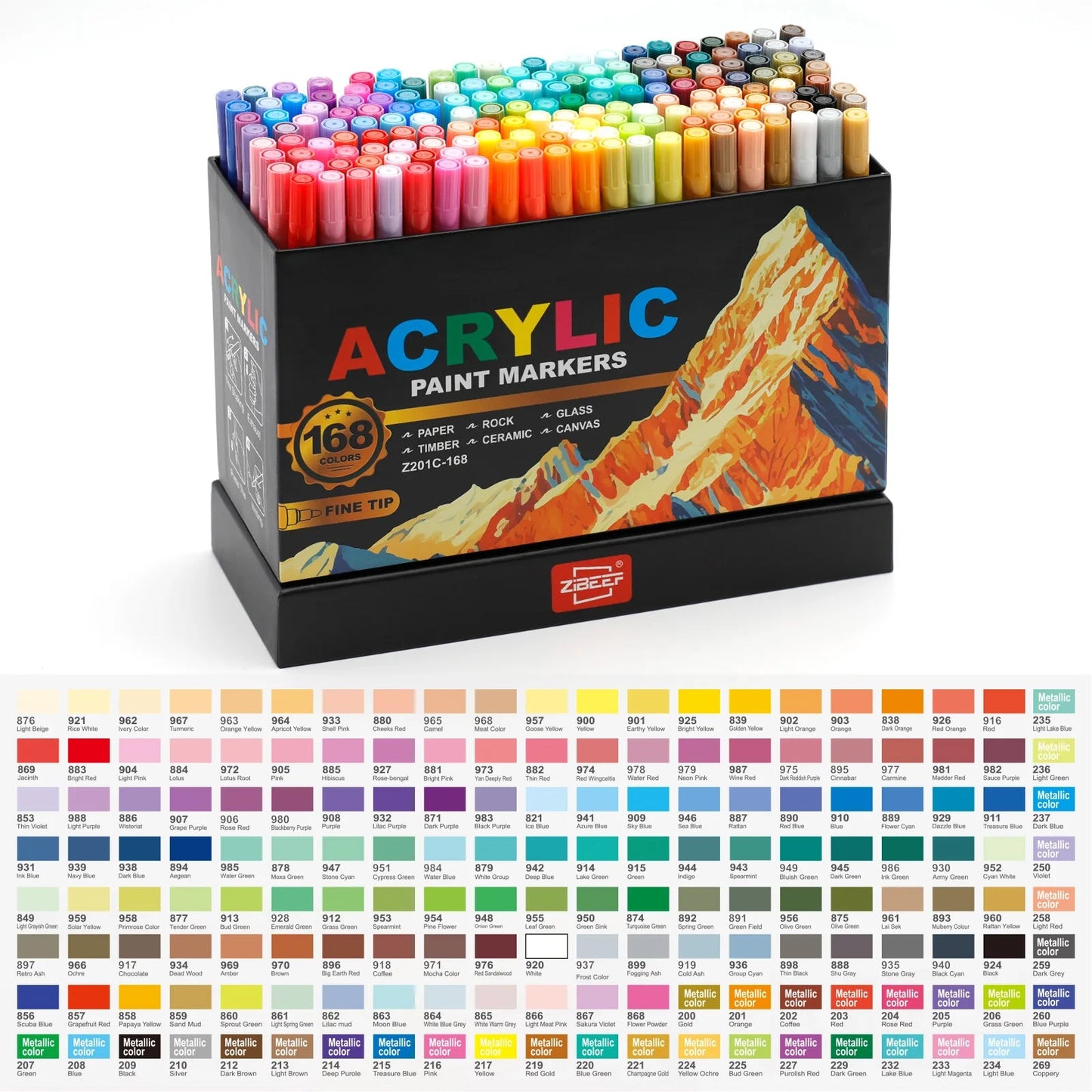 36-240 Acrylic Paint Markers, Waterproof & High Saturation for Wood,Metal,Plastic,Fabric,Glass,Ceramic Painting DIY Art Supplies    Home Decor Supply | Online Retail | ShoreShopper.com