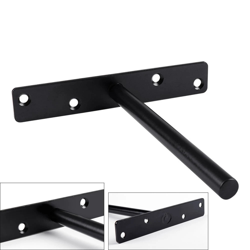 T Shape Concealed Shelf Brackets Floating  Wall Shelf Supports Screw Mounting Plate Multi sizes Metal Brackets    Home Decor Supply | Online Retail | ShoreShopper.com
