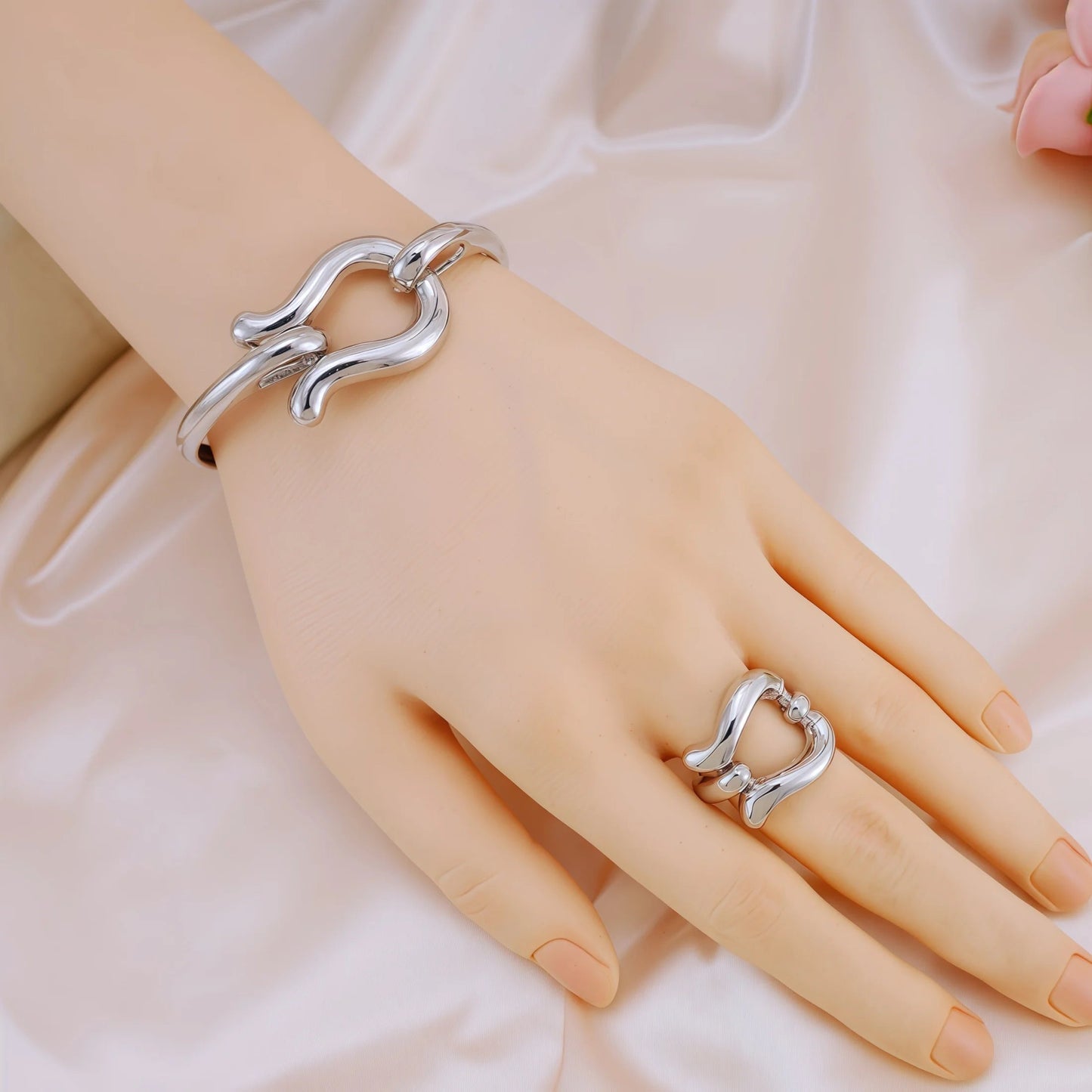 Fashion Jewelry Sets For Women Gold Color Choker Necklace Earrings Bracelets Ring Wedding Set Party Accessories    Home Decor Supply | Online Retail | ShoreShopper.com