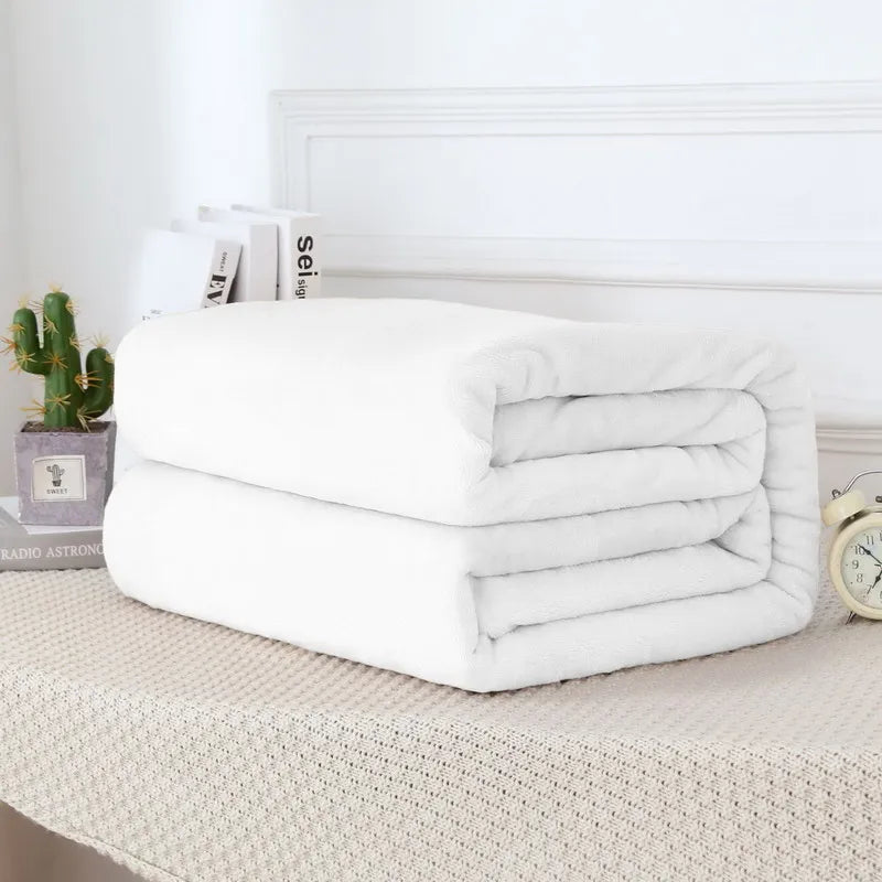 Fluffy Cloud Mink Fur Blanket Flannel Plush Comfortable Thickened and Warm Soft Sofa Throw Blanket  For Air-Conditioned Room    Your Coastal Marketplace | Shoreshopper.com