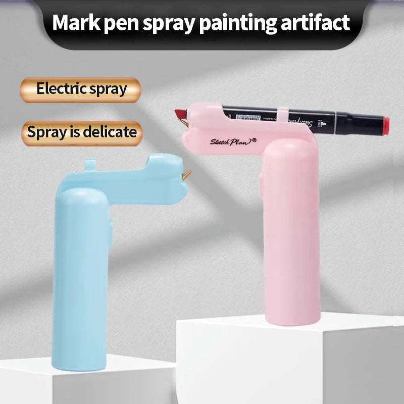 Art Electric Spray Pen Airbrush Set Inkjet Painting Brush Washable Spray Painting Hand Drawn Art Supplies Multi-function Color    Home Decor Supply | Online Retail | ShoreShopper.com