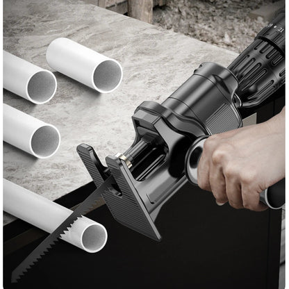 Portable Reciprocating Saw Adapter Electric Drill Modified Electric JigSaw Curve Saw Power Tool for Wood PVC Steel Pipe Cutting    Home Decor Supply | Online Retail | ShoreShopper.com