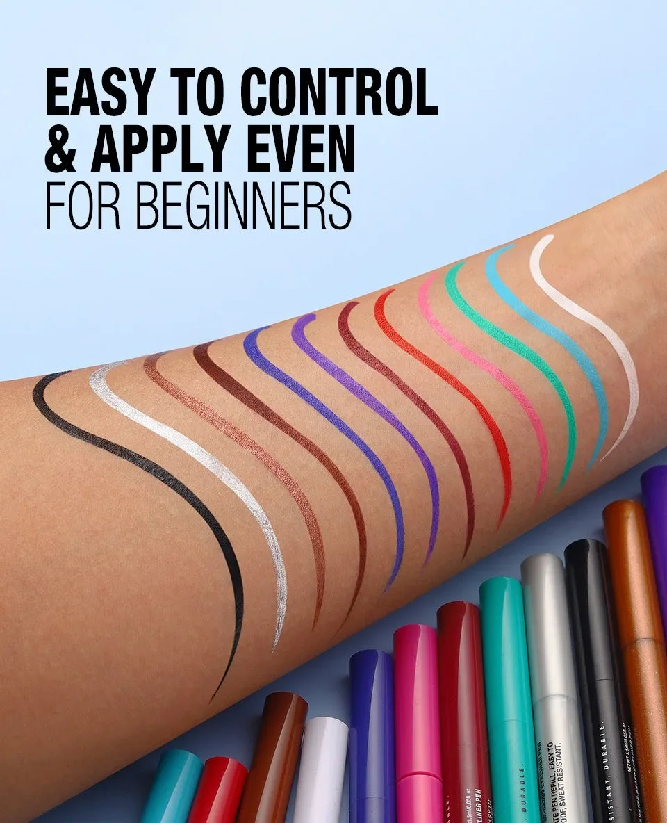 Red Wine Black Waterproof Eyeliner Pencil Untra-fine Liquid Eye Liner Pen Quick Dry Long Lasting Non Smudge Makeup Cosmetics - ShoreCo.Shop