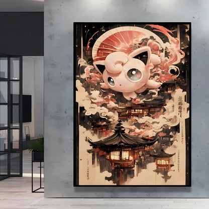 High Quality Pokemon Arcanine Pikachu Wall Painting with Unique Designs and Gorgeous Colors Adding A Touch of Brightness To Wall    Home Decor Supply | Online Retail | ShoreShopper.com