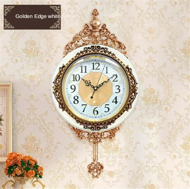 Large Luxury Gold Wall Clock Living Room Silent Creative Swing Wall watches Bedroom Quartz Clocks Wall Home Decor    Home Decor Supply | Online Retail | ShoreShopper.com