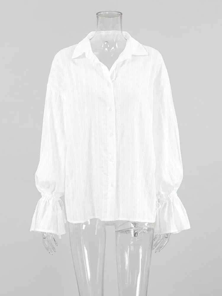 New Fashion White Shirts Women Long Sleeve Oversize Blouse New Spring Summer Basic Tops Cotton Chic Shirt for Women 100% Cotton